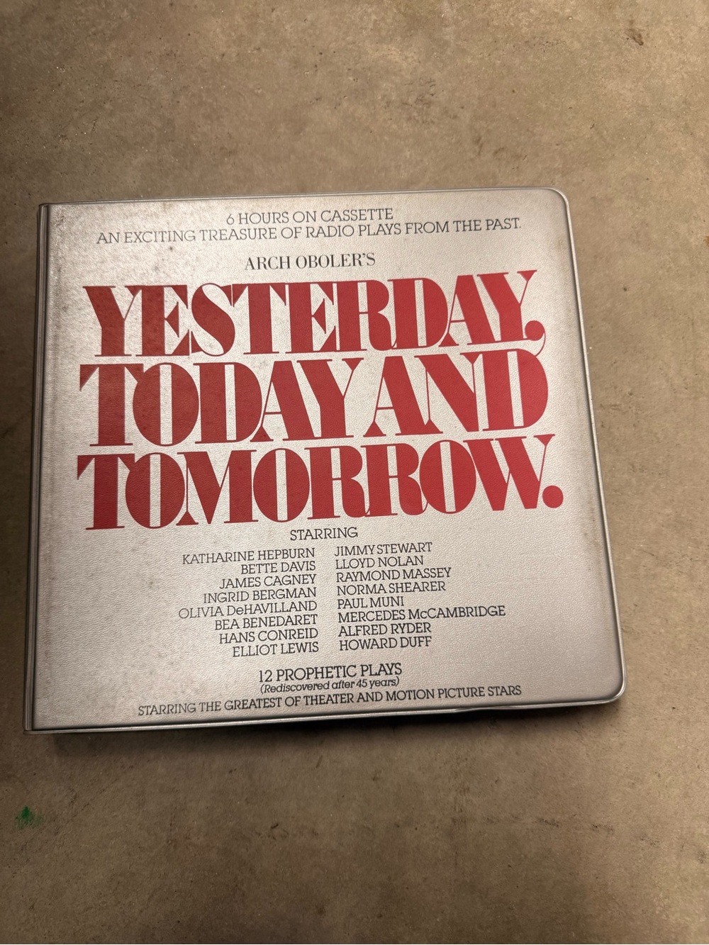 Yesterday, Today and Tomorrow Cassette Set - Red & White Cover